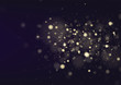 Glitter vintage lights defocused background. silver and black. Christmas background. Vector illustration