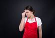 © Catalin Pop - Supermarket seller girl with apron