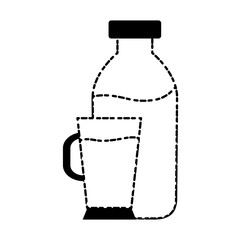 Wall Mural - milk bottle icon