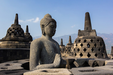 Wall Mural - Borobudur Temple, Yogyakarta, Java, Indonesia.