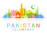 Fototapeta  - Pakistan Travel Landmarks.