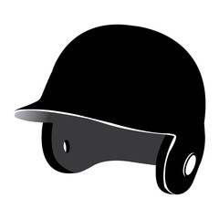 Sticker - Isolated baseball helmet on a white background, Vector illustration