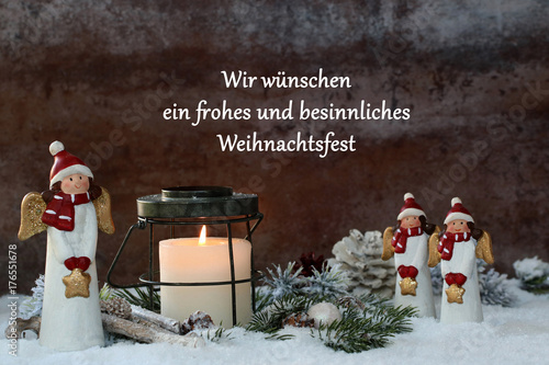 Wir Wünschen Ein Frohes Und Besinnliches Weihnachtsfest Stock-Foto ...