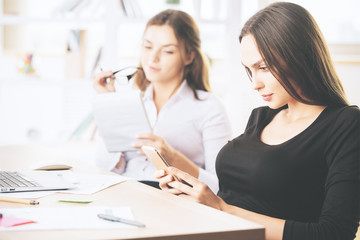 Wall Mural - Females at workplace