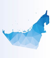 Sticker - Polygonal map of UAE