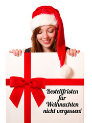 Sticker - Bestellfristen für Weihnachten nicht vergessen