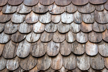 Wooden Roof Texture,background Or Wallpaper In The Old Traditional House Roof Or Temple In Thailand
