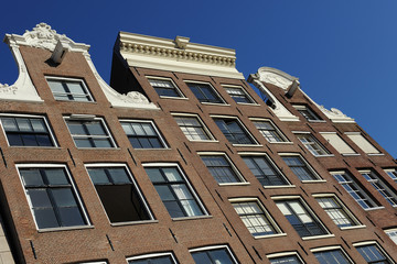 Typical Dutch house in Amsterdam