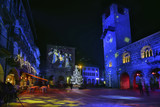 Fototapeta  - Lombardy, Como; Piazza Duomo at Christmas time.