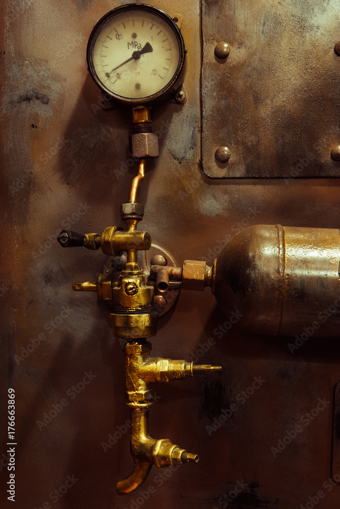 Photo background vintage steampunk