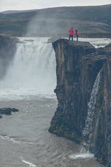 Sticker - Godafoss Waterfall in Iceland