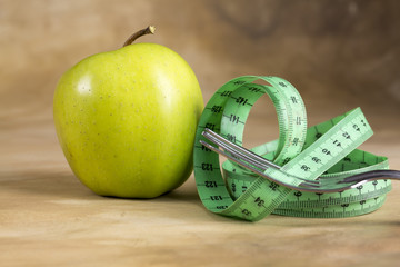 Apple and Measurement Tape