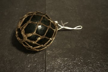 Glass bobber floater with net