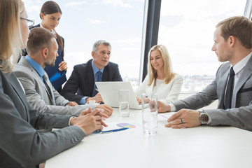 Poster - Meeting of business partners