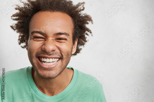 Carefree Life Youth And Happiness Concept Glad Positive Male