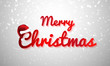 © HNKz - Merry Christmas and New Year Xmas background. with gbeautiful various snowflakes, Red santa top hat