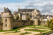 View on the city of Vannes in brittany, France