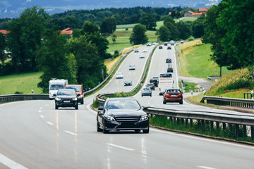 Traffic on highway in Germany