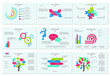 Abstract elements of graph, diagram, Vector business template for presentation.