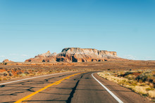 Amazing Desert Road At Arizona