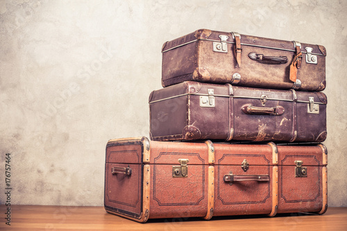 got a big leather suitcase