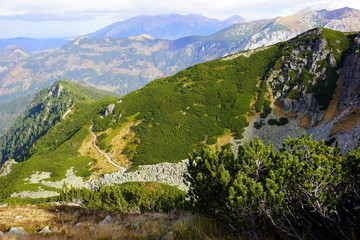 jesień w tatrach dolina 5 stawów, roztoka, świstówka i morskie oko