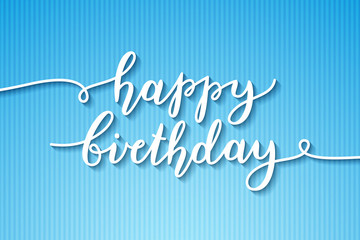 Poster - happy birthday lettering