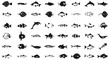 © ylivdesign - Fish icon set, simple style