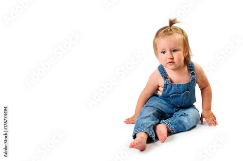 baby girl white overalls
