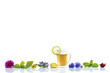 © JPC-PROD - Various fresh herbs and herbal tea border on white background close up fresh medicinal plants and in bundle. Preparing medicinal plants for phytotherapyand health promotion