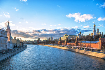 Wall Mural - Beautyful view of the river in Moscow