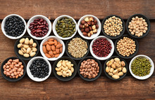 Collection Of Different Legumes For Background