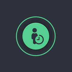 Poster - Modern Circle App Button