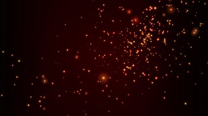 Wall Mural - gold particles on dark red background christmas holidays concept
