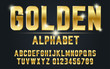 © Mlap Studio - Decorative golden alphabet vector fonts and numbers.Typography design for headlines, labels, posters, logos, cover, etc.
