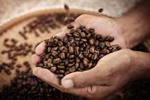 Roasted Coffee Beans, Can Be Used As A Background.