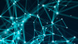 © turbomotion046 - Abstract connection dots. Technology background. Digital drawing blue theme. Network concept