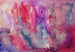 Abstract watercolor backdrop in pink tones