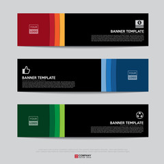 Wall Mural - banner design for business presentation