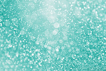 Abstract Teal Green Glitter And Aqua Mint Sparkle Background