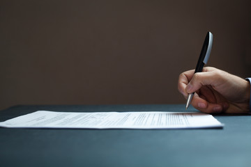 signing contract