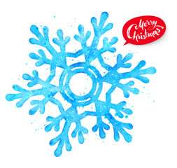 Christmas illustration of snowflake