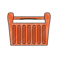 Sticker - tool box  vector illustration