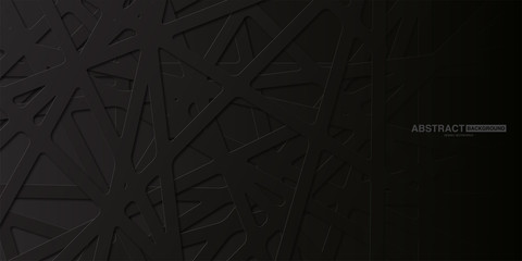 black abstract background with dark concept.vector illustration.