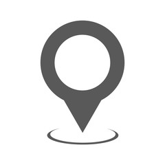 Sticker - Map pointer icon vector simple