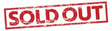 Sold Out Square Sign Stamp
