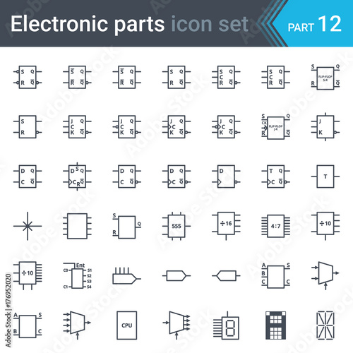 Complete Vector Set Of Electric And Electronic Circuit Diagram