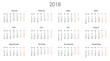 Kalender 2018 Jahresplaner Jahreskalender Kalendervorlage einfach