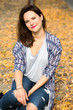 © wernerimages - portrait of beautiful woman sitting on train tracks