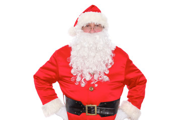 Kind Santa Claus, isolated on white background